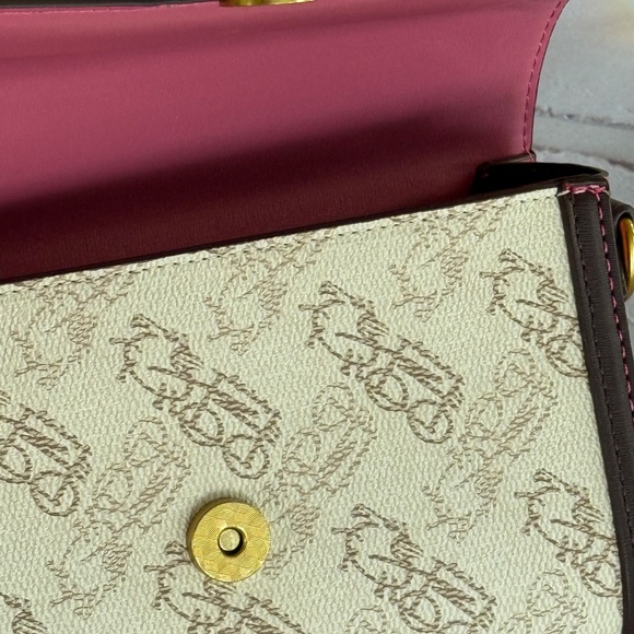 Carlice New York Colorblock Top Handel Satchel- Horse&Carriage Design Brand New - Picture 6 of 12